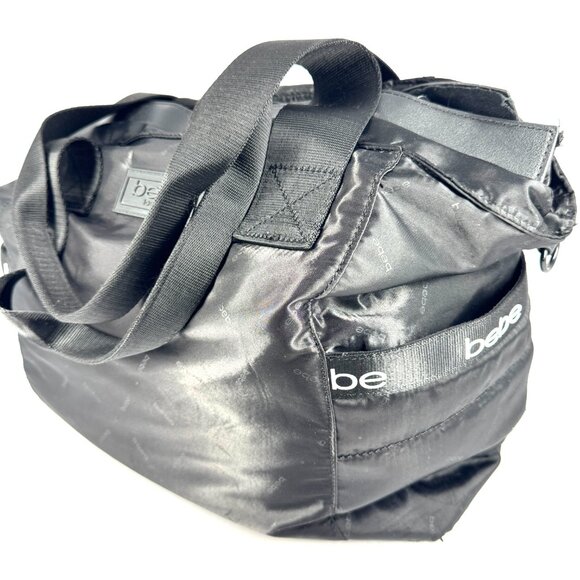 Bebe 3-Piece Bag Set Black with Gold Hardware – Crossbody, Backpack & Tot - Picture 2 of 16